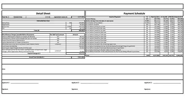 Unitary NIBM Annex Cost Sheet